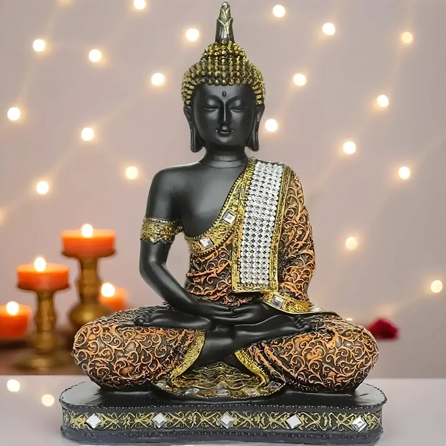 Global Grabbers Sitting Buddha Idol Statue Showpiece
